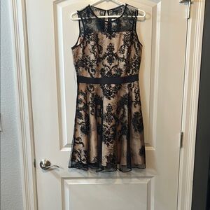 The Limited Elegant Black Lace Overlay Dress size 4. NWT